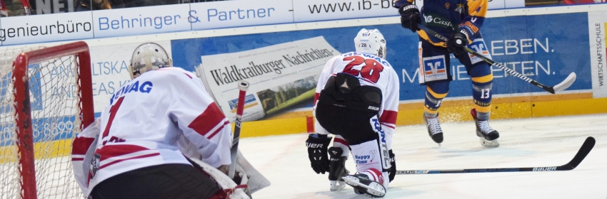 Eishockey Oberliga Waldkraiburg mit Niederlage beim Tabellenfuehrer