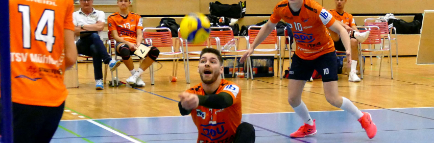 Volleyball Herren Bundesliga TSV Muehldorf besiegt Freiburg